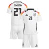 Maillot de Supporter Allemagne Gundogan 21 Domicile Euro 2024 Pour Enfant